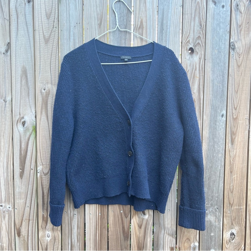 Talbots Blue Cardigan Sweater